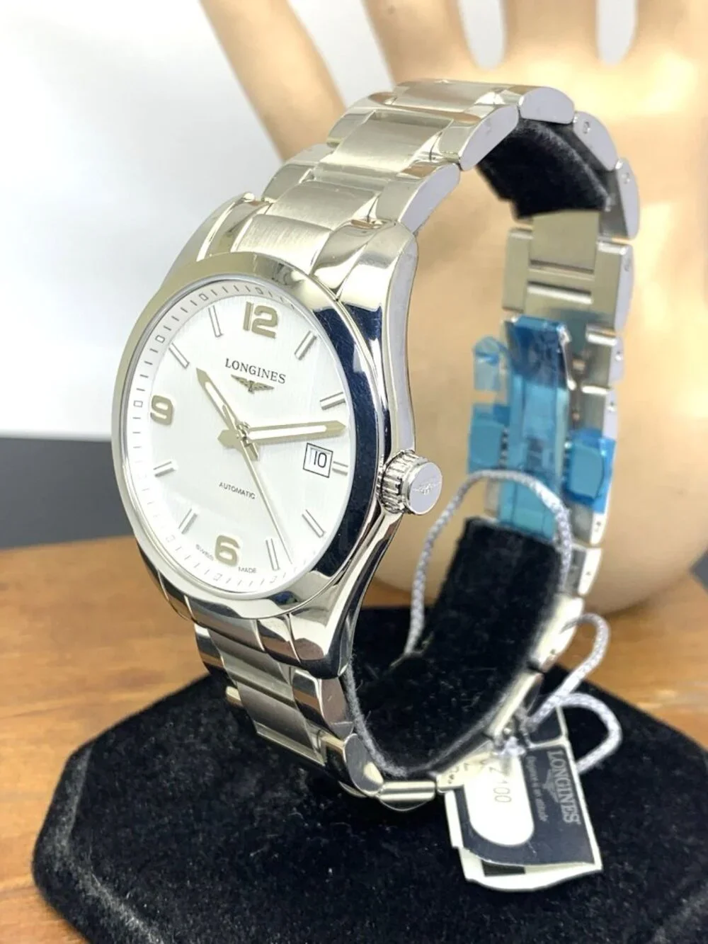 Longines Men's Watch L27854766 Conquest Swiss Automatic Silver Dial Steel 40mm